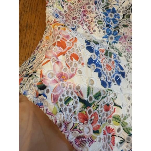 NWT Johnny Was Neon Jungle Eyelet One Piece Swimsuit Size XL $228 - Picture 5 of 11